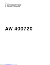 Gaggenau AW 400720 Operating And Installation Instructions