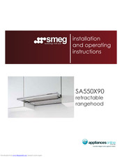 Smeg SA550X90 Installation And Operating Instructions Manual
