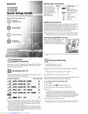 Sony XS955 Quick Setup Manual