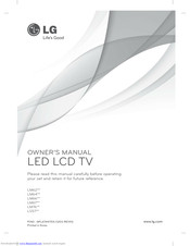 LG 32LM66 Series Owner's Manual