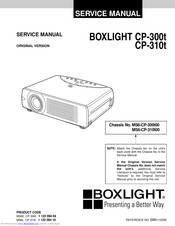 BOXLIGHT CP-310t Service Manual