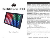 ADJ ProfilePanel RGB User Instructions