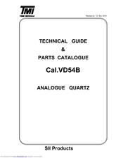 TMI Products VD54B Technical Manual & Parts Catalogue