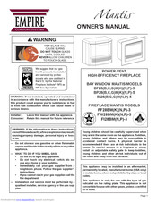Empire Comfort Systems MANTIS FF28BMKP-3 Owner's Manual