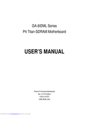 Pentium GA-8IDML Series User Manual