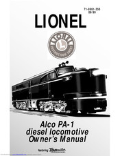 LIONEL Alco PA-1 Owner's Manual
