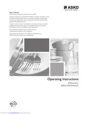 Asko D5554XXLFI Operating Instructions Manual