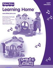 Fisher-Price Learning Home Instructions Manual