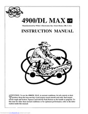 Whites 4900 DL Max Instruction Manual