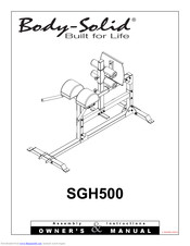 Body-Solid SGH500 Owner's Manual