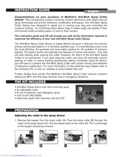 Multivets Anti-Bark Spray Collar Deluxe Instruction Manual