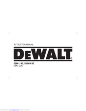DeWalt D26414-XE Instruction Manual