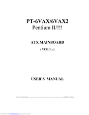 VIA Technologies PT-6VAX User Manual