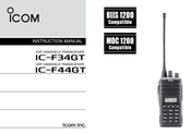 Icom IC-F44GT Instruction Manual