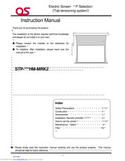 OS STP-HM-MRK2 Instruction Manual