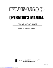 Furuno FCV-1200L Operator's Manual