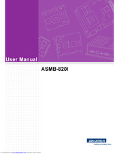 Advantech ASMB-820I-00A1E User Manual