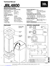 JBL 4800 Technical Manual