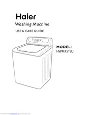 Haier HWM75TLU Use And Care Manual