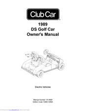 Club Car DS Golf Car 1989 Owner's Manual