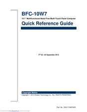Avalue Technology BFC-10W7 Quick Reference Manual