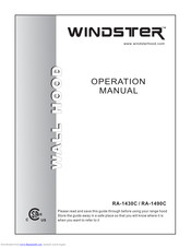 windster RA-1430C Operation Manual