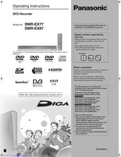 Panasonic Diga DMR-EX87 Operating Instructions Manual