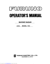 Furuno 1761 Operator's Manual