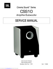 Jbl Cinema Sound CSS10 Service Manual
