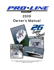 Pro-Line Boats 26 Super Sport Owner's Manual