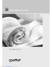 Moffat Tumble Dryer Instructions For Use Manual
