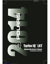 Polaris 2014 Turbo IQ LXT Owner's Manual