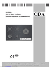 CDA HVG 77 Series Manual For Installation, Use And Maintenance