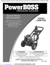PowerBoss 20255 Operator's Manual