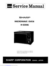 Sharp R-8200E Service Manual