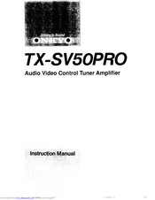 Onkyo TX-SV50PRO Instruction Manual