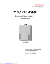 A.O. Smith 710 ASME Service Manual