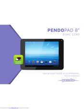 Pendo Pad 8 Quick Start Manual & User Manual