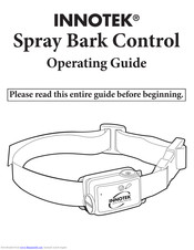 Innotek Spray Bark Control Operating Manual