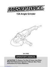 Master Force 15A Operator's Manual