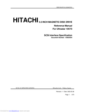 Hitachi Ultrastar 15K73 Reference Manual