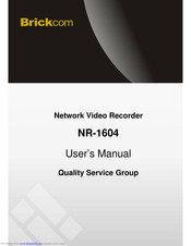 Brickcom NR-1604 \ User Manual