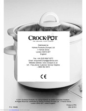 Crock-Pot SCCPQK5025W Owner's Manual