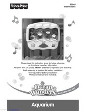 Fisher-Price Aquarium 73545 Instructions Manual