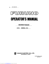 Furuno 1731 Operator's Manual