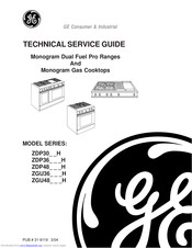 Ge Monogram ZDP30_ _H Technical Service Manual