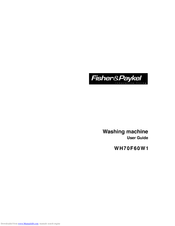 Fisher & Paykel WH70F60W1 User Manual