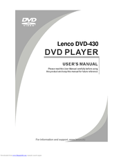 LENCO DVD-430 User Manual