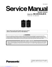 Panasonic SB-AKX34LM-K Service Manual