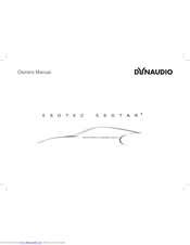Dynaudio Esotar2 Series Owner's Manual